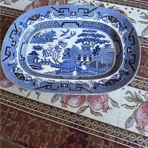 Classic Blue and White Ceramic Serving Platters